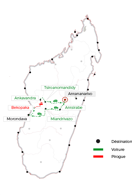 Down the Manambolo river