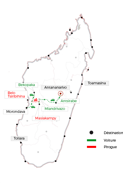 Down the Tsiribihina river